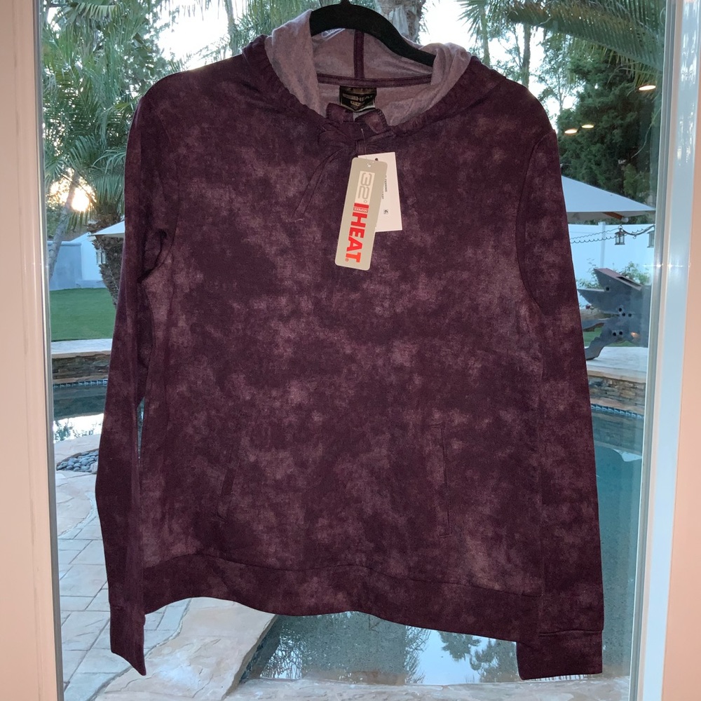 32 Degrees Drawstring Acidwash  Hoodie Size XS